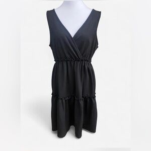 Classic Black Sleeveless Mini Dress